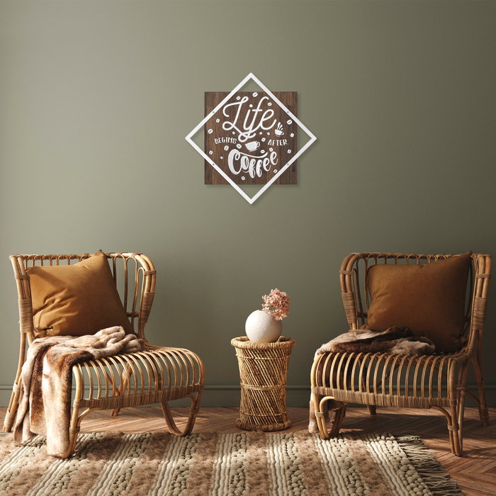 Wallity Life Begins After Coffee - Silver